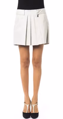 Gray Cotton Women Skirt