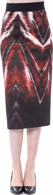 Multicolor Polyester Women Pencil Skirt