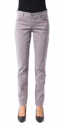 Gray Cotton Women's Pant