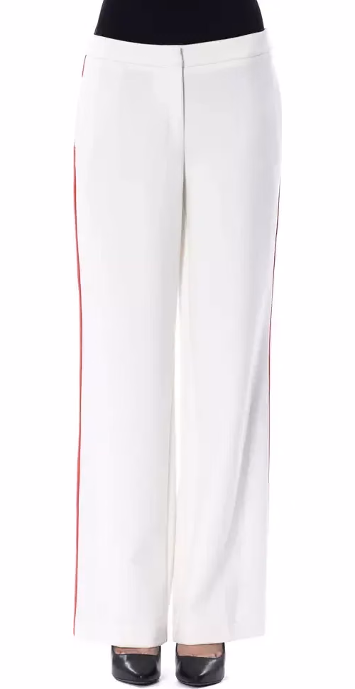 BYBLOS White Polyester Women Pants