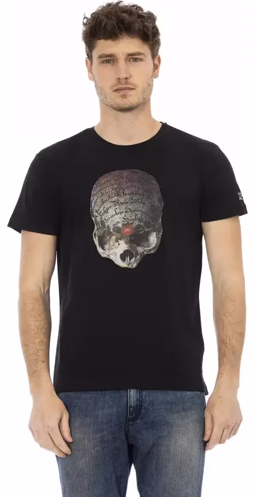 Trussardi Action Black Cotton Men's T-Shirt
