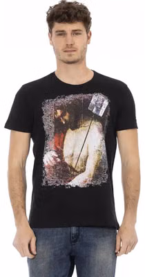Black Cotton Men's T-Shirt