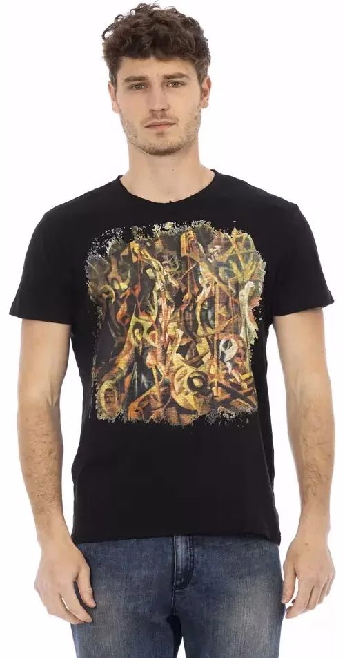 Trussardi Action Black Cotton Men's T-Shirt