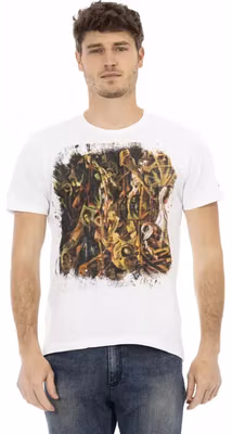 White Cotton Men's T-Shirt