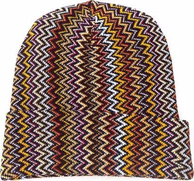 Multicolor Wool Men Hat