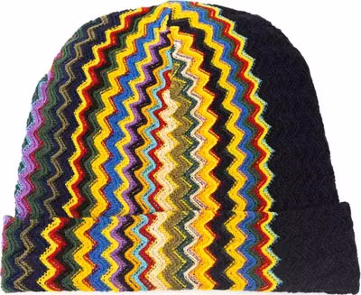 Multicolor Wool Men Hat