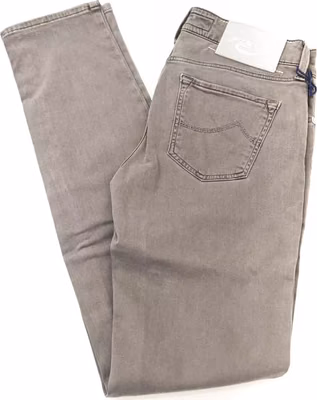 Gray Cotton Women Jeans