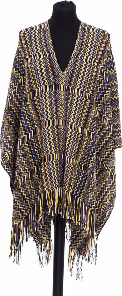 Missoni Multicolor Wool Women Poncho