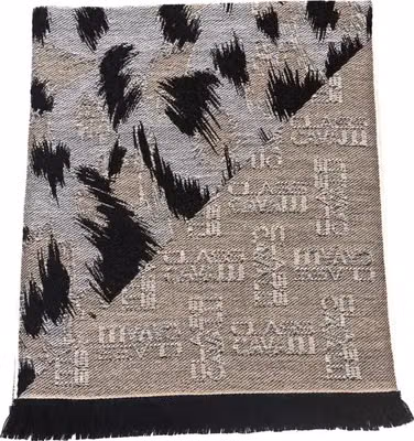 Beige Wool Men Scarf