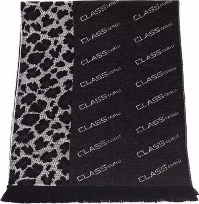 Black Wool Men Scarf