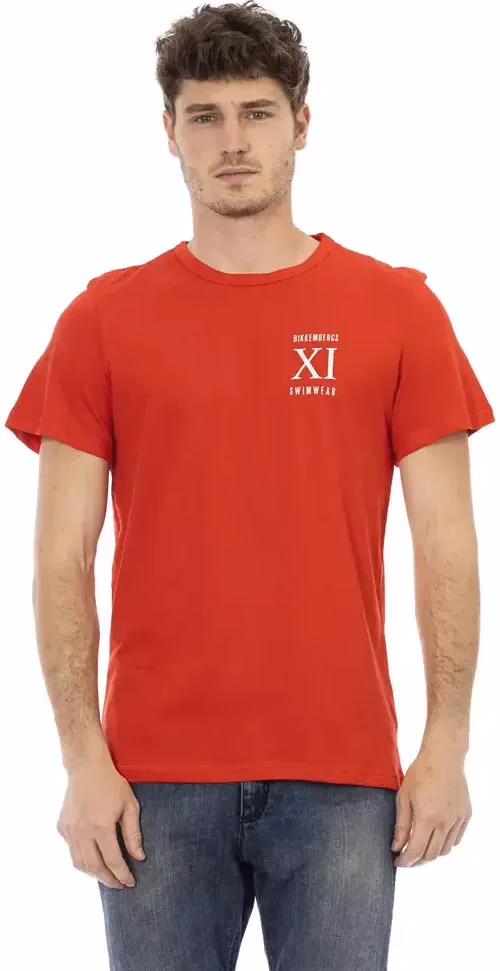 Bikkembergs Red Cotton Men T-Shirt