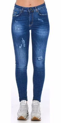 Blue Other Fibres Women Jeans
