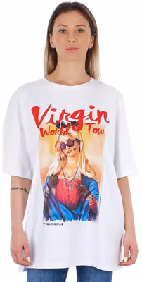 White Cotton Women T-Shirt