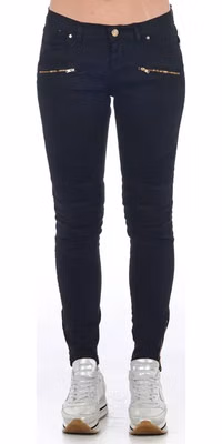 Black Cotton Women Jeans