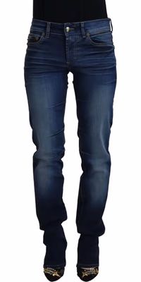 Blue Cotton Women Casual Denim Jeans