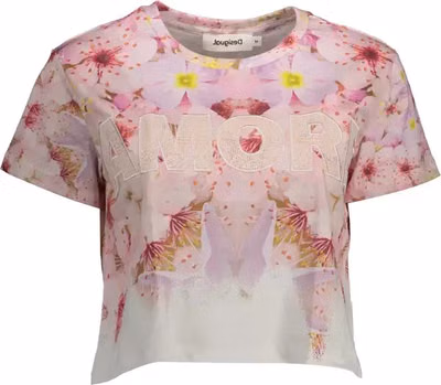 Pink Cotton Tops & T-Shirt