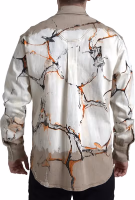 Multicolor Cotton Collared Denim Shirt
