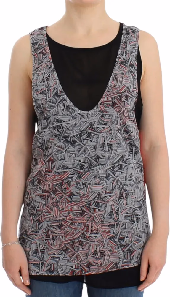 Costume National Black sleeveless top
