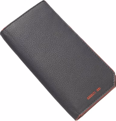 Blue Calfskin Men Wallet