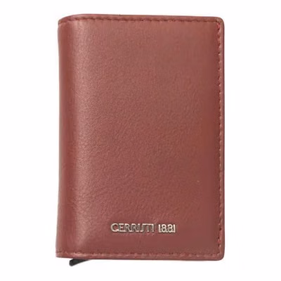 Red Calfskin Men Wallet