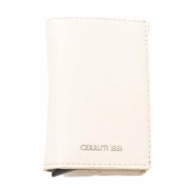 Beige Calfskin Men Wallet