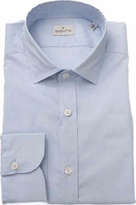 Light Blue Cotton Men Shirt