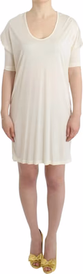 White modal tube dress