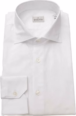 White Cotton Men Shirt