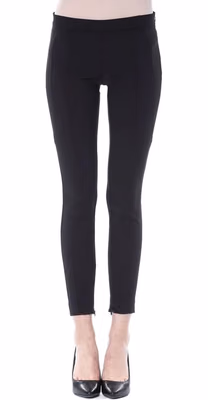Black Polyester Women's Skinny Pant