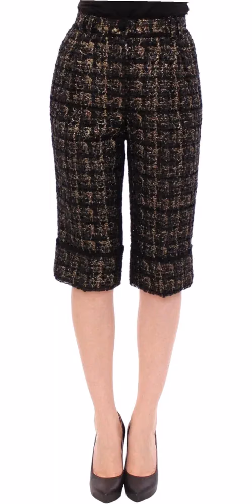 Dolce & Gabbana Black fabric shorts pants