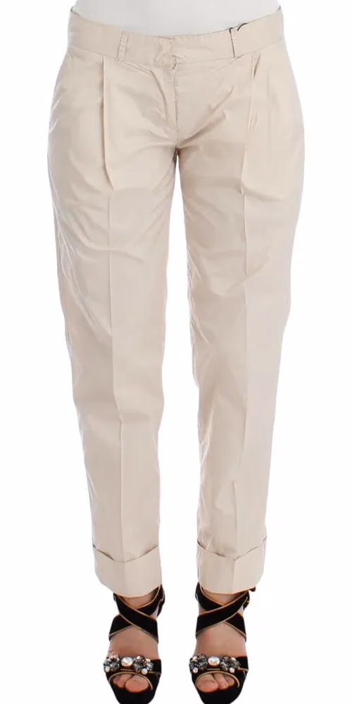 Ermanno Scervino Beige Chinos Casual Dress Pants Khakis