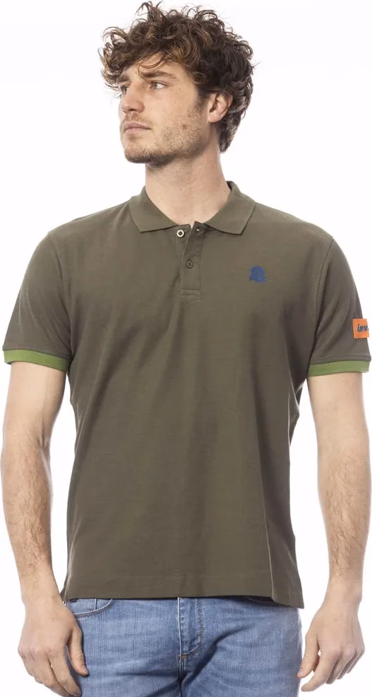 Invicta Green Cotton Men Polo Shirt