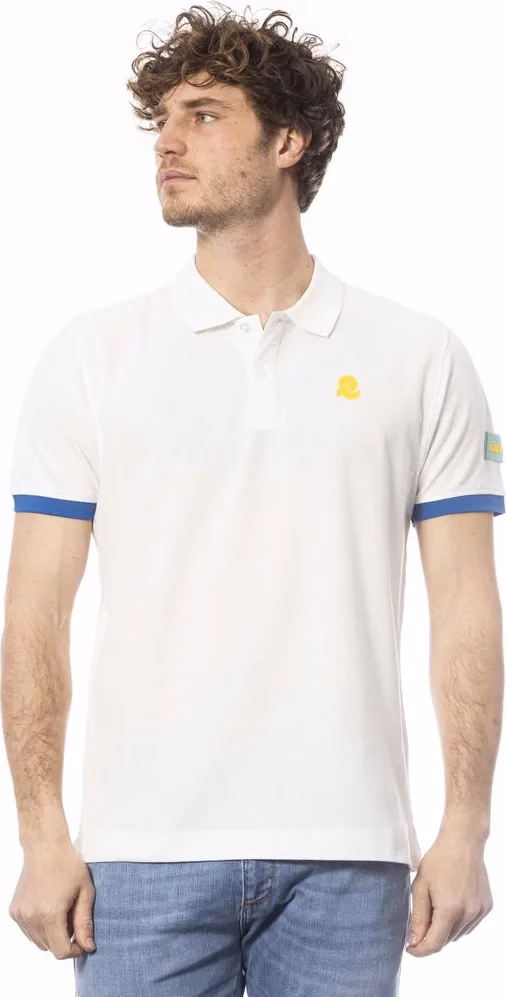 Invicta White Cotton Men Polo Shirt