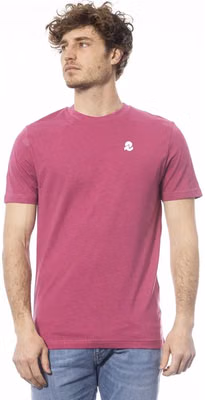 Purple Cotton Men T-Shirt