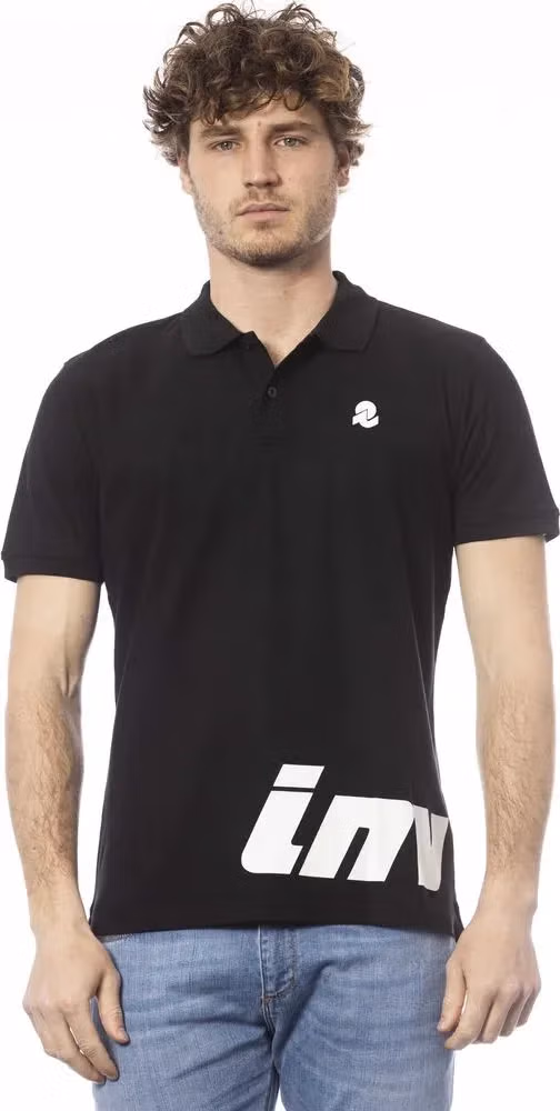 Invicta Black Cotton Men Polo Shirt