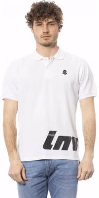 White Cotton Men Polo Shirt