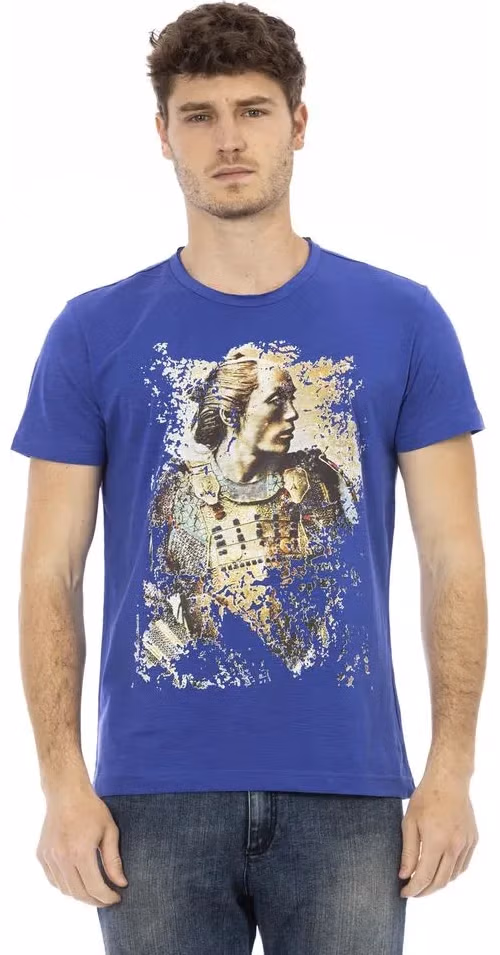 Trussardi Action Blue Cotton Men's T-Shirt