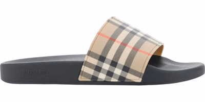 Brown Rubber Slides Sandals