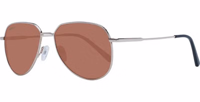 Rose Gold Metal Sunglasses
