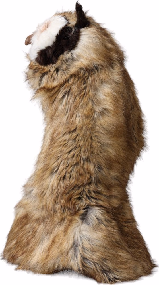 Dolce & Gabbana Brown Owl Faux Fur Whole Head Cap Hat