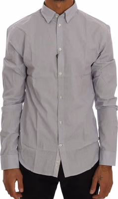 White Blue Check Casual Cotton Regular Fit Shirt
