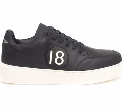 Blue Cowhide Men Sneaker