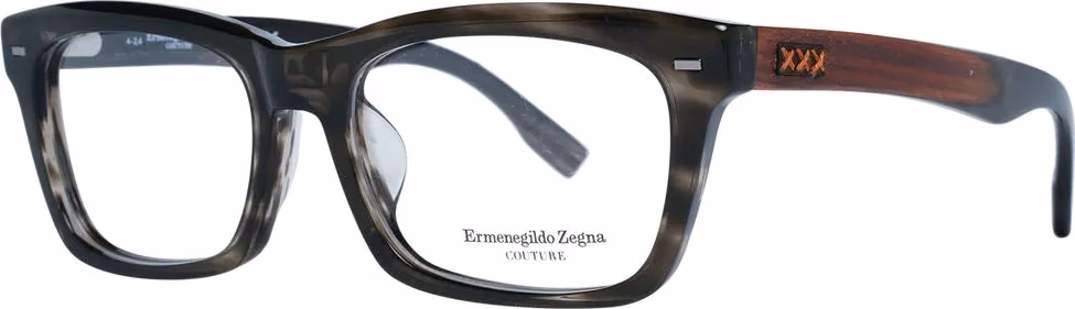 Ermenegildo Zegna Gray Acetate, Wood & Horn Glasses (Frames)