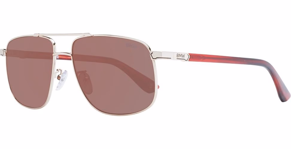 BMW Rose Gold Metal Sunglasses