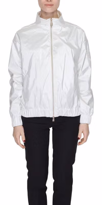 White Polyester Shell Jacket