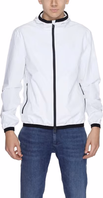 White Polyester Shell Jacket