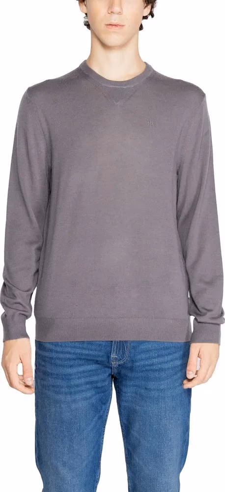 Armani Exchange Gray Wool Sweatshirt