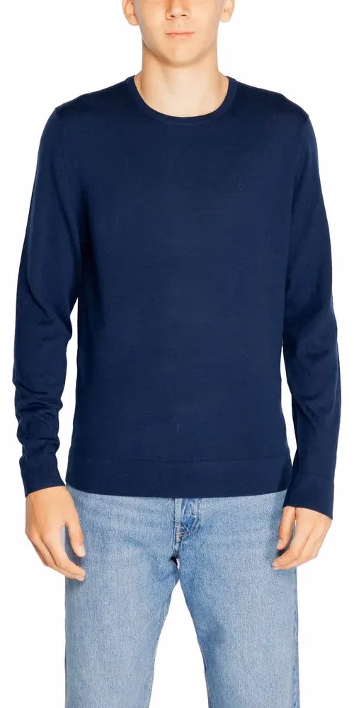 Calvin Klein Blue Recycled Wool Sweatshirt