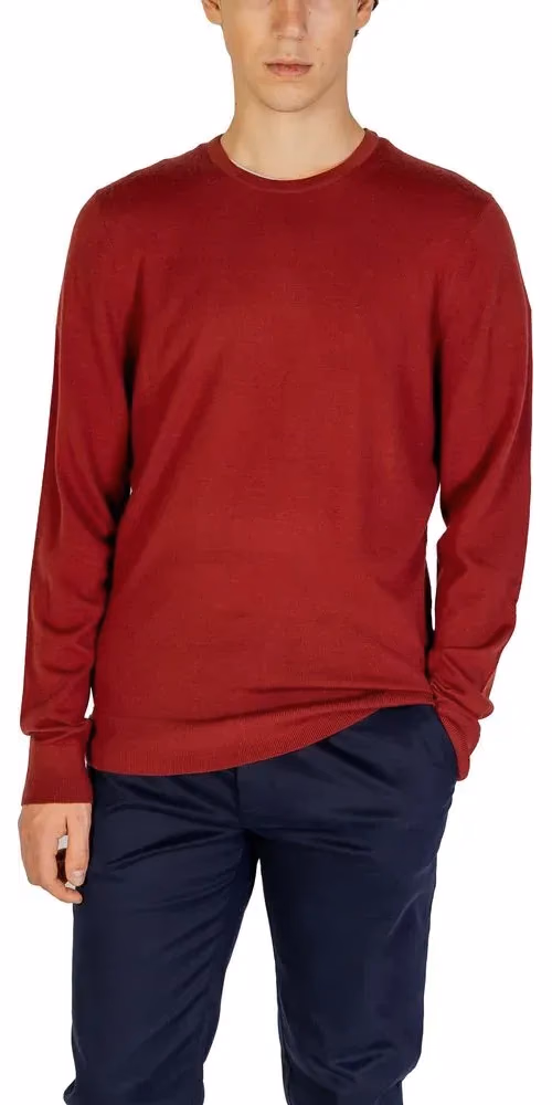 Calvin Klein Bordeaux Recycled Wool Sweatshirt