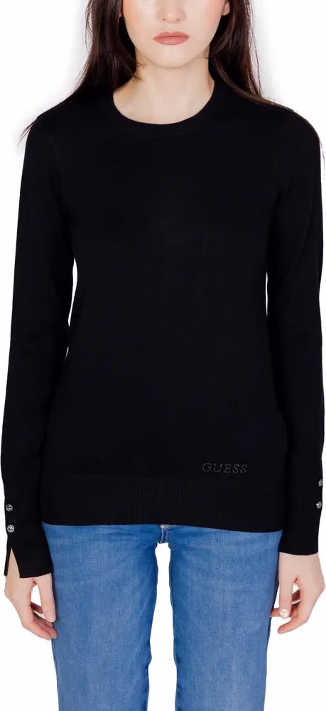 Guess Black Cotton Sweatshirt